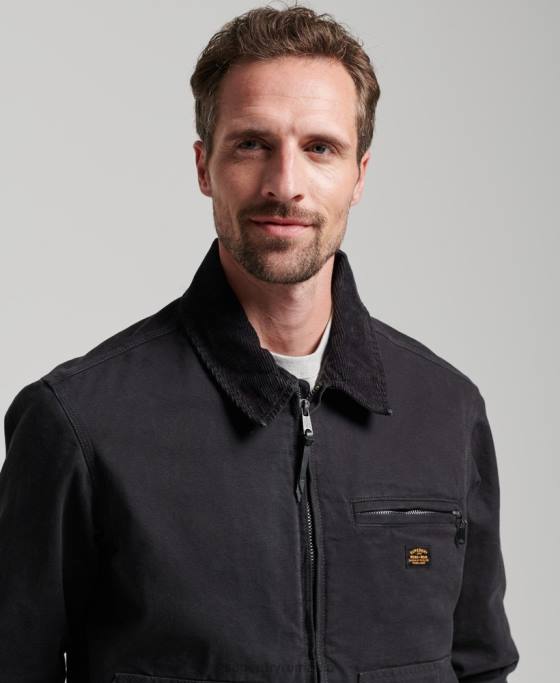 Superdry jachetă vintage ranch harrington îmbrăcăminte maro bărbați JX0Z914