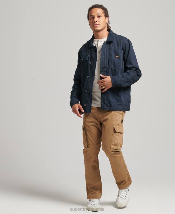 Superdry jachetă vintage ranch îmbrăcăminte marina bărbați JX0Z4440