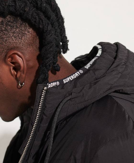 Superdry jachetă windbreaker touchline sd îmbrăcăminte negru bărbați JX0Z1151