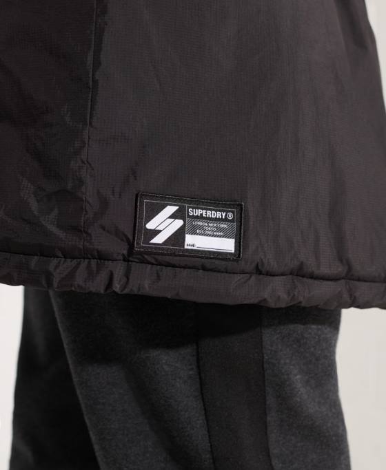 Superdry jachetă windbreaker touchline sd îmbrăcăminte negru bărbați JX0Z1151