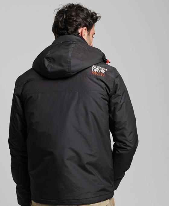 Superdry jachetă windcheater mountain sd îmbrăcăminte negru bărbați JX0Z1160
