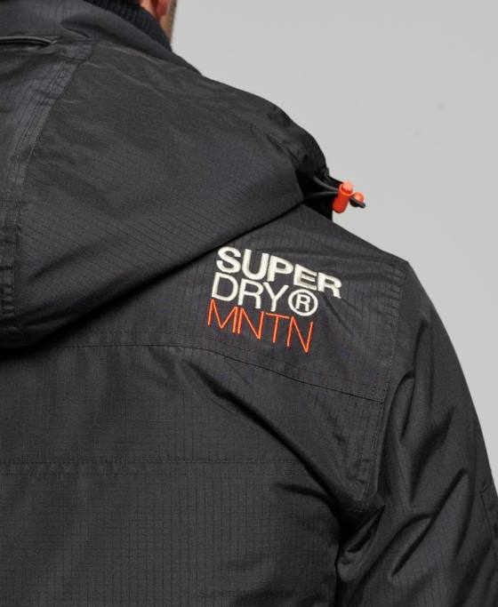 Superdry jachetă windcheater mountain sd îmbrăcăminte negru bărbați JX0Z1160