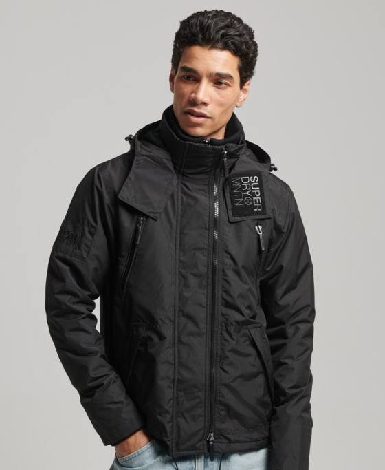 Superdry jachetă windcheater mountain sd îmbrăcăminte negru bărbați JX0Z924
