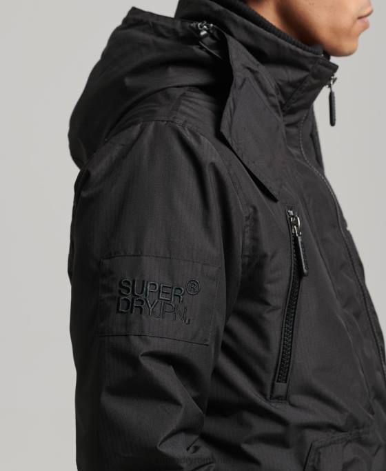 Superdry jachetă windcheater mountain sd îmbrăcăminte negru bărbați JX0Z924