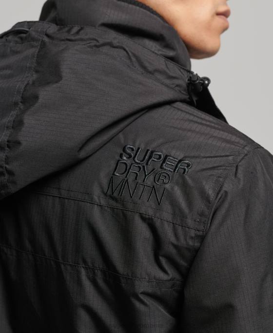 Superdry jachetă windcheater mountain sd îmbrăcăminte negru bărbați JX0Z924
