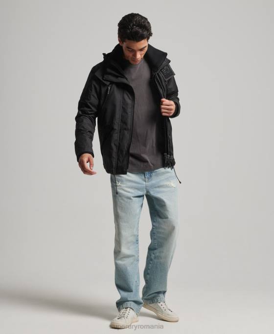 Superdry jachetă windcheater mountain sd îmbrăcăminte negru bărbați JX0Z924