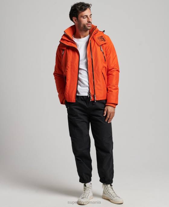 Superdry jachetă windcheater mountain sd îmbrăcăminte portocale bărbați JX0Z944