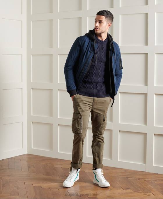 Superdry jacob crew jumper îmbrăcăminte marina bărbați JX0Z5337