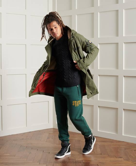 Superdry jacob crew jumper îmbrăcăminte negru bărbați JX0Z5325