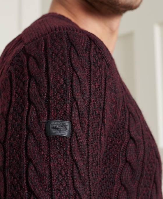 Superdry jacob crew jumper îmbrăcăminte roșu bărbați JX0Z5347