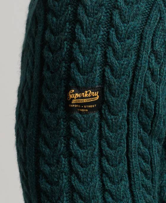 Superdry jacob crew jumper îmbrăcăminte verde bărbați JX0Z1280