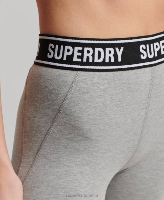 Superdry jambiere bandă independente îmbrăcăminte gri femei JX0Z6585