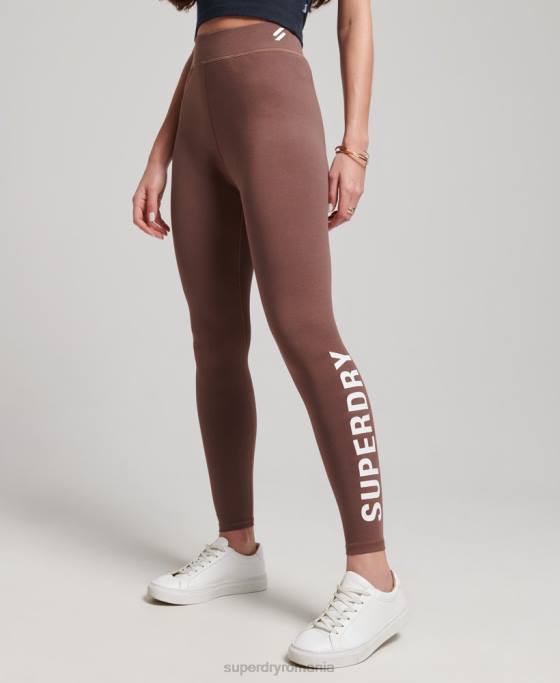 Superdry jambiere cu talie înaltă de bază îmbrăcăminte prăfuită femei JX0Z4091