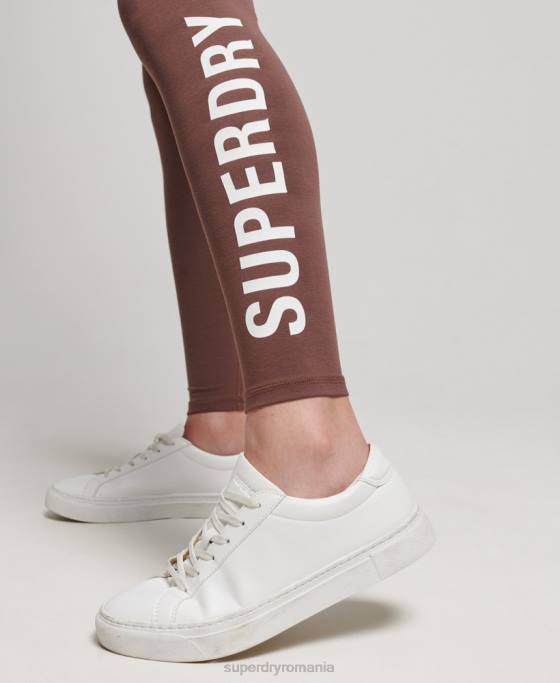 Superdry jambiere cu talie înaltă de bază îmbrăcăminte prăfuită femei JX0Z4091