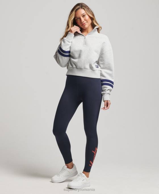 Superdry jambiere de patrimoniu îmbrăcăminte marina femei JX0Z4088