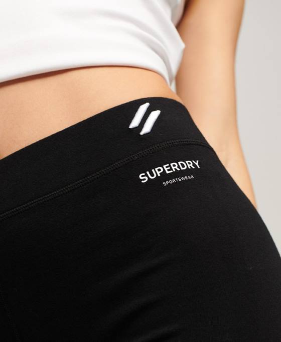 Superdry jambiere esențiale cod îmbrăcăminte negru femei JX0Z4057