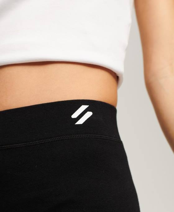 Superdry jambiere sport de bază îmbrăcăminte negru femei JX0Z4054