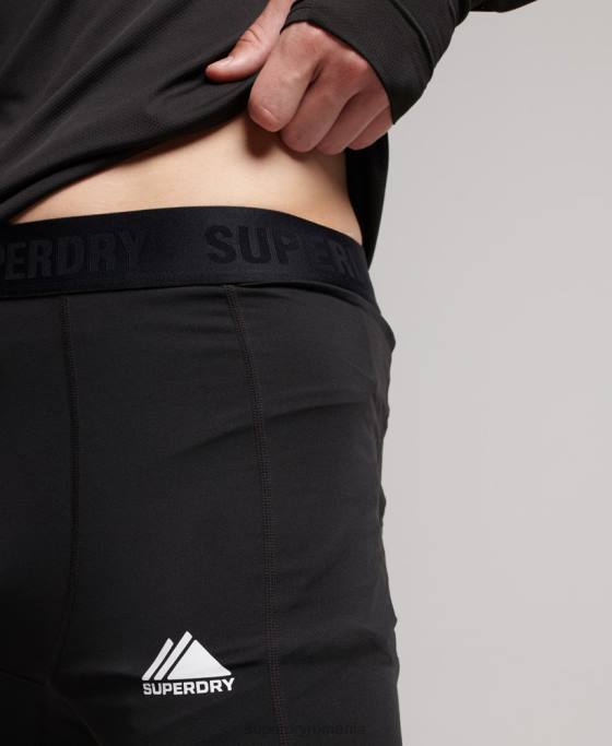 Superdry jambiere strat de bază îmbrăcăminte negru bărbați JX0Z1374