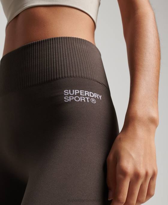 Superdry jambiere strâmte fără cusături îmbrăcăminte gri femei JX0Z4069