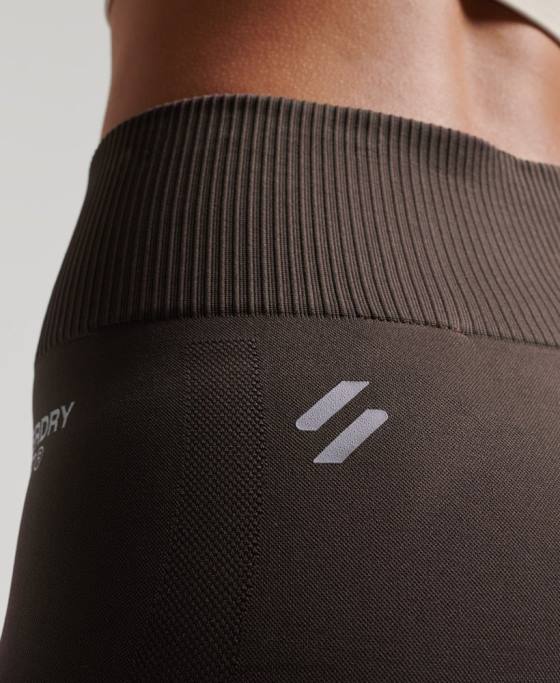 Superdry jambiere strâmte fără cusături îmbrăcăminte gri femei JX0Z4069