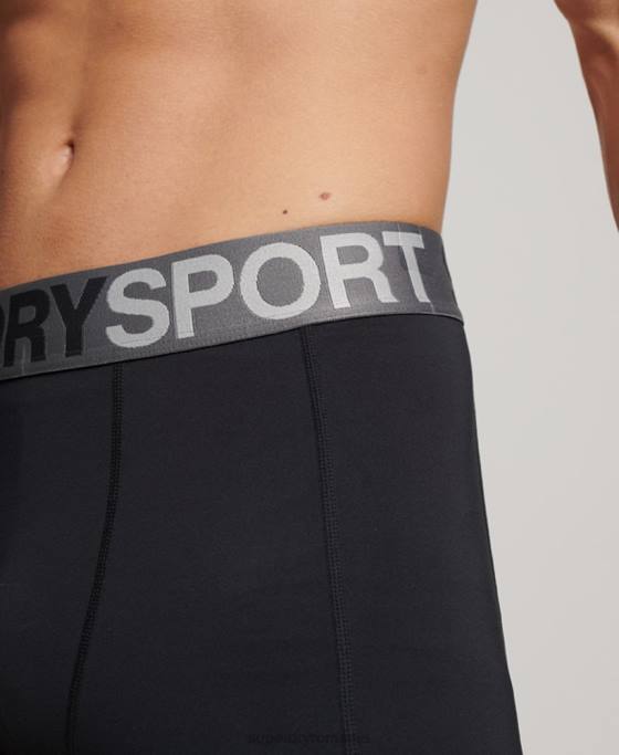 Superdry jambiere strânse de lungime întreagă îmbrăcăminte negru bărbați JX0Z1420