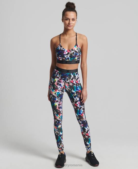 Superdry jambiere strânse elastice cu marca trenului îmbrăcăminte multi femei JX0Z6322