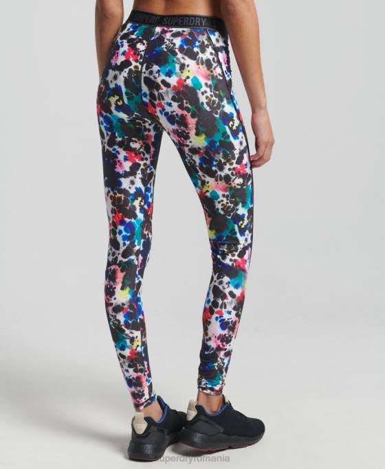 Superdry jambiere strânse elastice cu marca trenului îmbrăcăminte multi femei JX0Z6322