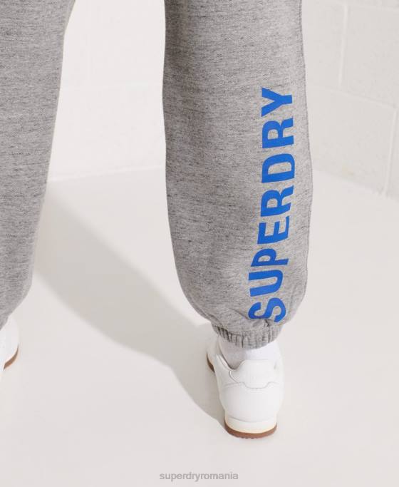 Superdry joggeri ai colegiului urban îmbrăcăminte gri deschis femei JX0Z6563