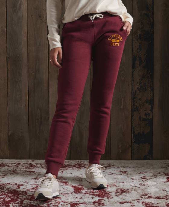 Superdry joggeri clasici de atletism îmbrăcăminte roșu femei JX0Z3945