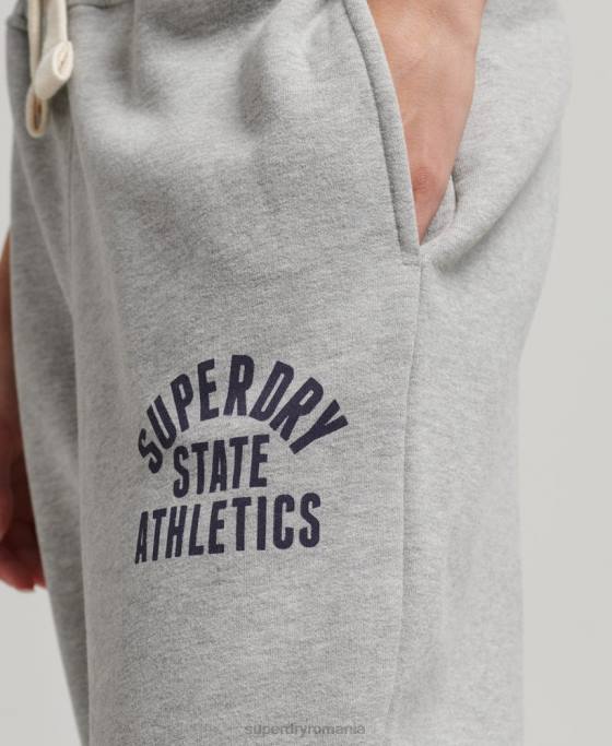 Superdry joggeri colegiali de epocă îmbrăcăminte gri femei JX0Z6511