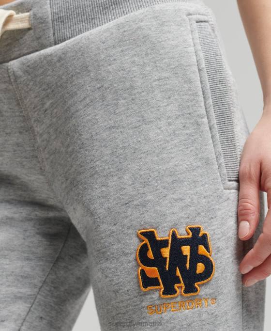 Superdry joggeri colegiali de epocă îmbrăcăminte gri femei JX0Z6588
