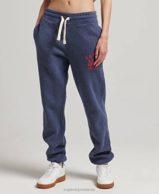 Superdry joggeri colegiali de epocă îmbrăcăminte marina femei JX0Z6754