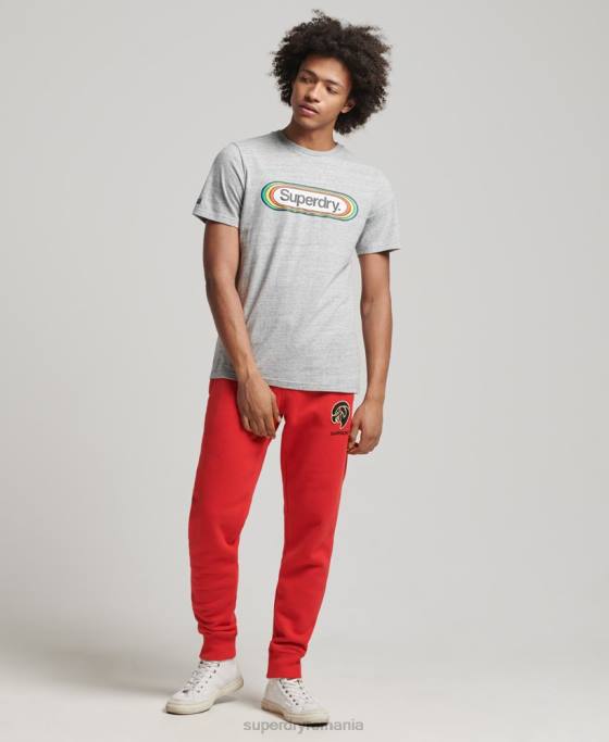 Superdry joggeri colegiali de epocă îmbrăcăminte roșu bărbați JX0Z6469