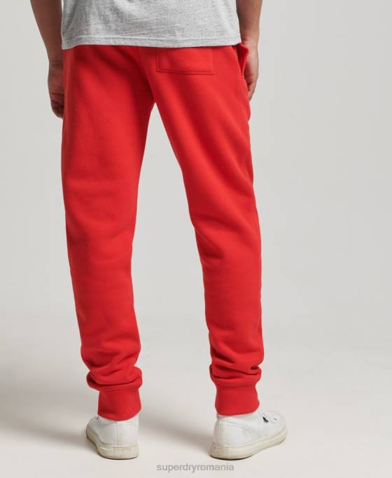 Superdry joggeri colegiali de epocă îmbrăcăminte roșu bărbați JX0Z6469