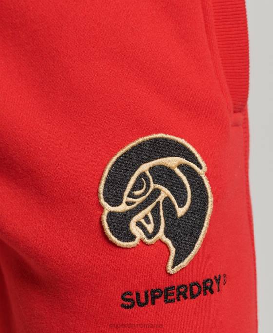 Superdry joggeri colegiali de epocă îmbrăcăminte roșu bărbați JX0Z6469