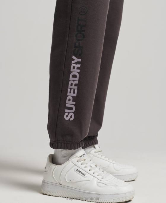 Superdry joggeri de bază îmbrăcăminte gri femei JX0Z3908