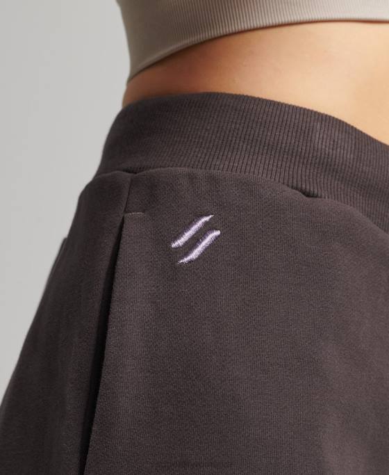 Superdry joggeri de bază îmbrăcăminte gri femei JX0Z3908