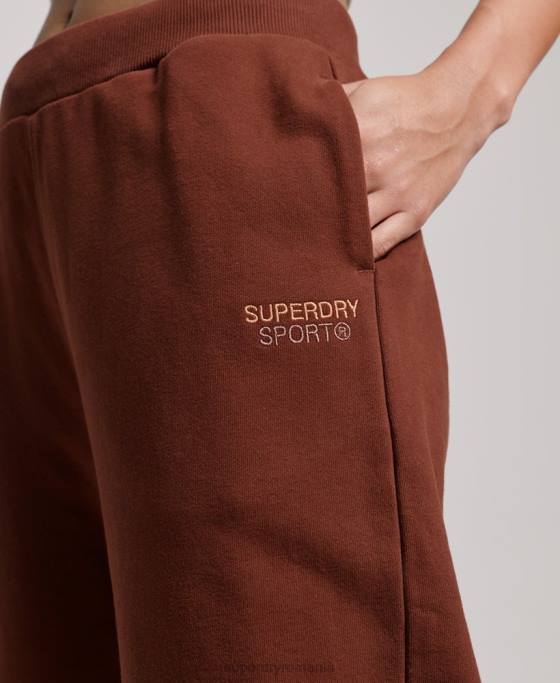 Superdry joggeri de bază îmbrăcăminte maro femei JX0Z3899