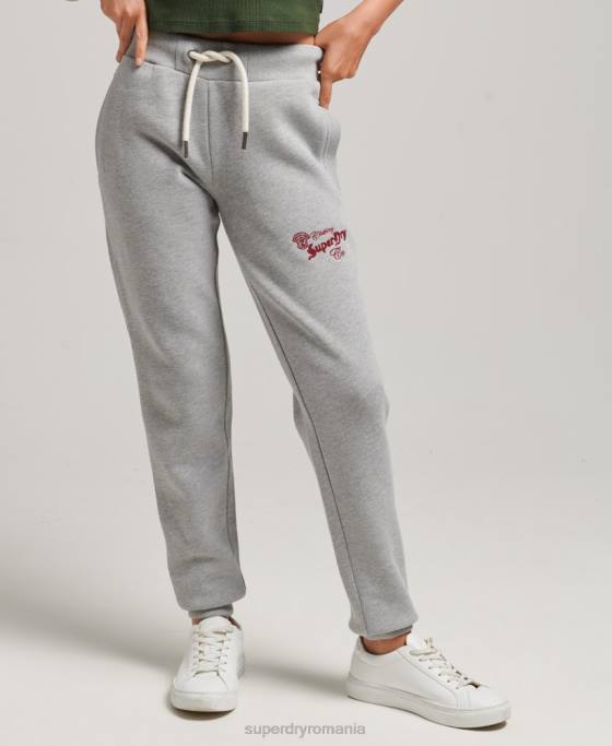Superdry joggeri de mândrie și meșteșuguri îmbrăcăminte gri femei JX0Z3918