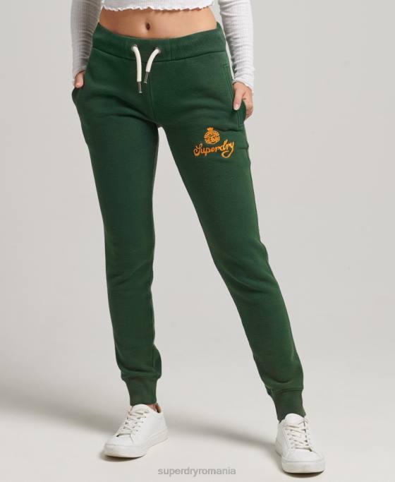 Superdry joggeri de mândrie și meșteșuguri îmbrăcăminte verde femei JX0Z3910