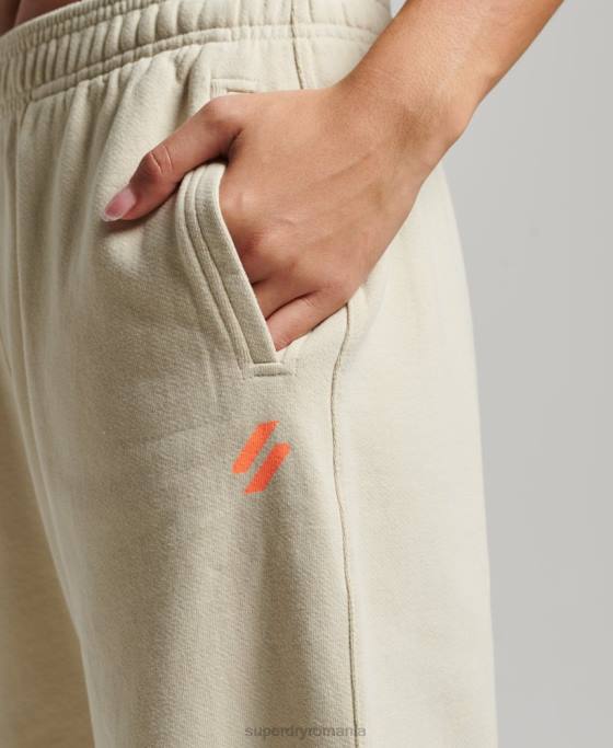 Superdry joggeri de sport de bază îmbrăcăminte bej femei JX0Z3902