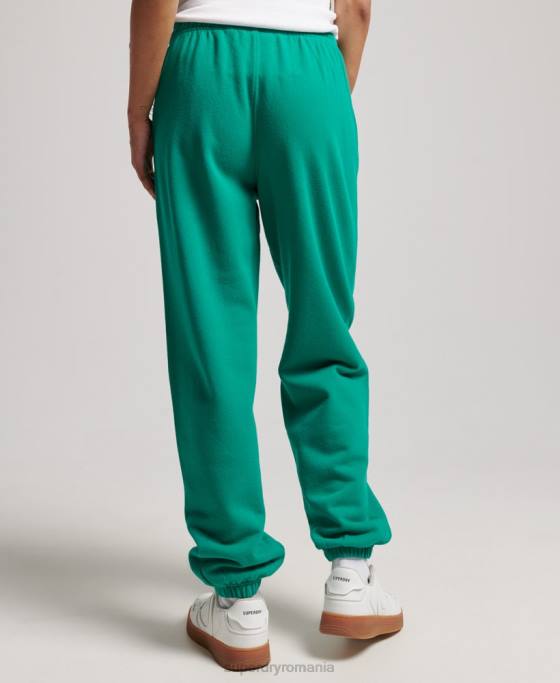 Superdry joggeri de sport de bază îmbrăcăminte verde femei JX0Z3931