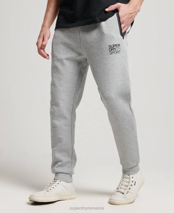 Superdry joggeri gymtech îmbrăcăminte gri bărbați JX0Z1410