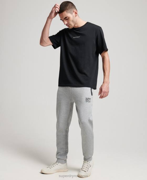 Superdry joggeri gymtech îmbrăcăminte gri bărbați JX0Z1410