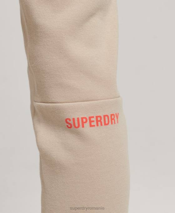 Superdry joggeri tech îmbrăcăminte bej femei JX0Z3917