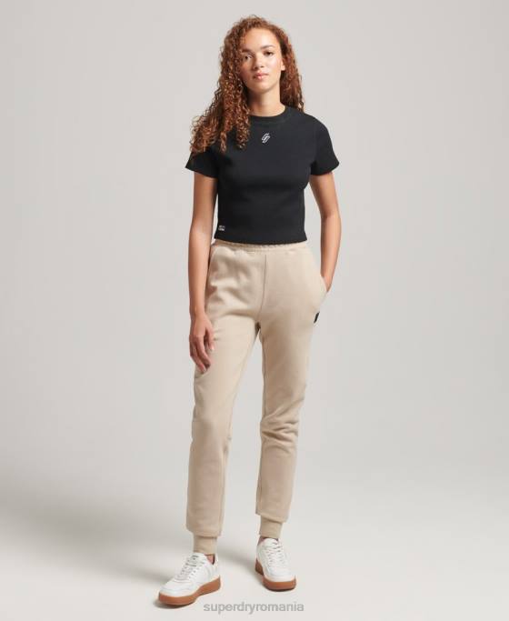 Superdry joggeri tech îmbrăcăminte bej femei JX0Z3917