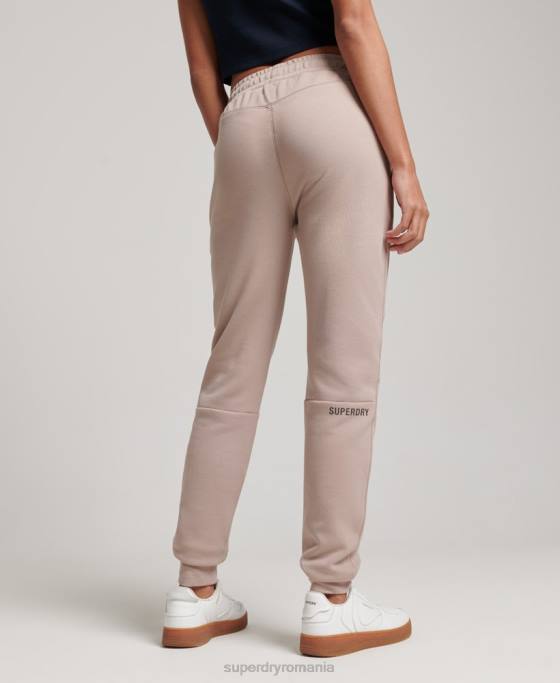 Superdry joggeri tech îmbrăcăminte gri deschis femei JX0Z3897