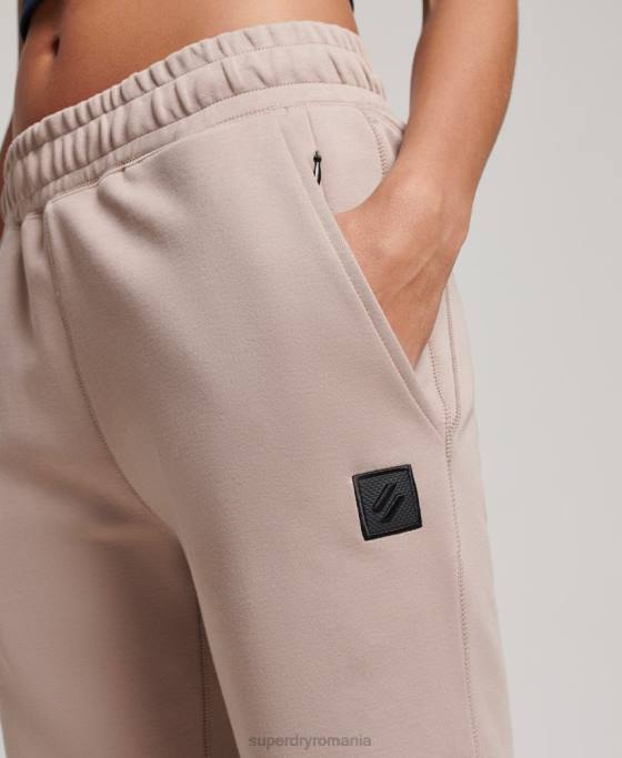 Superdry joggeri tech îmbrăcăminte gri deschis femei JX0Z3897