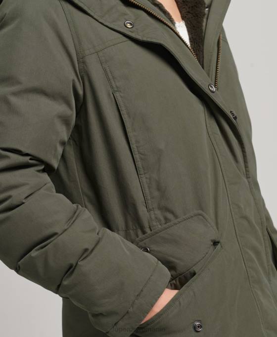 Superdry jos parka Everest îmbrăcăminte kaki femei JX0Z3599
