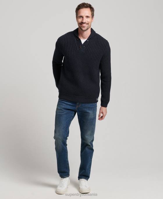 Superdry jumper cu șal îmbrăcăminte marina bărbați JX0Z5272
